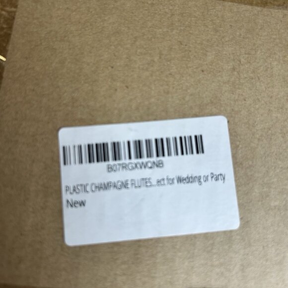 Clear Stemless Champagne Flutes Plastic 36 Pack - 9oz Glasses NEW - Picture 6 of 6